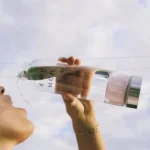 Glass Crystal Water Bottle | Quartz | Rose - Image 7